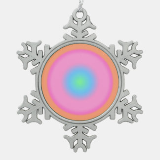 Ornement Flocon De Neige Vibrations positives - Dégradé radial coloré