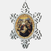 Ornement Flocon De Neige Vierge de la grenade (Vue impression)