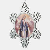 ORNEMENT FLOCON DE NEIGE VIERGE MARIE BÉNI (Vue impression)