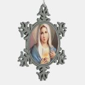 ORNEMENT FLOCON DE NEIGE VIERGE MARIE BÉNI (Gauche)