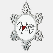 ORNEMENT FLOCON DE NEIGE VIN (Vue impression)