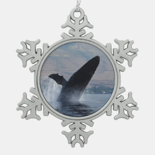Ornement Flocon De Neige violation de baleine de bosse