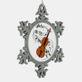 Ornement Flocon De Neige Violon (Gauche)