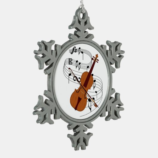 Ornement Flocon De Neige Violon (Gauche)