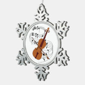 Ornement Flocon De Neige Violon (Vue impression)