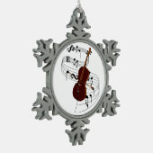 Ornement Flocon De Neige Violoncelle (Gauche)