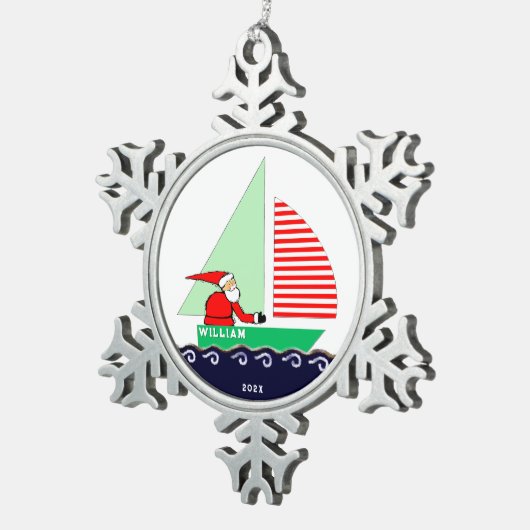 Ornement Flocon De Neige Voile Noël Collectif (Vue impression)