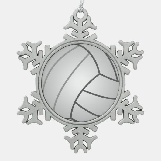 Ornement Flocon De Neige Volleyball (Devant)
