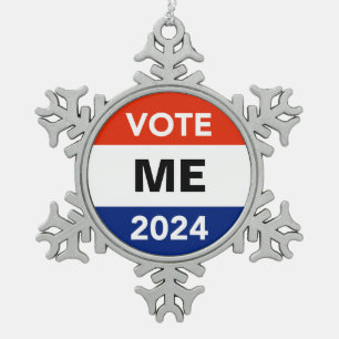 Ornement Flocon De Neige Vote personnel Campagne électorale présidentielle 