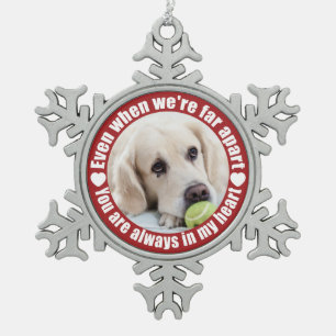 Ornement Flocon De Neige VOTRE PHOTO Far Apart Love