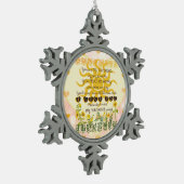 Ornement Flocon De Neige Vous êtes mes coeurs de soleil (Gauche)