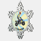 ORNEMENT FLOCON DE NEIGE VTT (Vue impression)