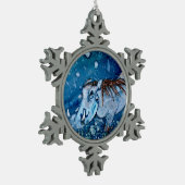 Ornement Flocon De Neige Warthog bleu (Gauche)