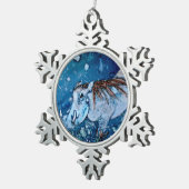Ornement Flocon De Neige Warthog bleu (Vue impression)