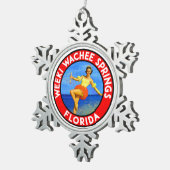 Ornement Flocon De Neige Weeki Wachee Springs Floride Ski de ski nautique (Vue impression)