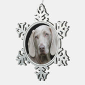 Ornement Flocon De Neige Weimaraner Silver Grey (Vue impression)