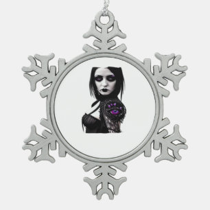 Ornement Flocon De Neige Whimsigoth Classic Design Pour Halloween