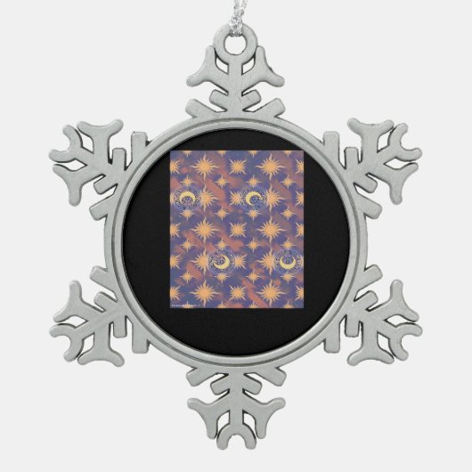 Ornement Flocon De Neige Whimsigoth Fond d'écran classique (Devant)