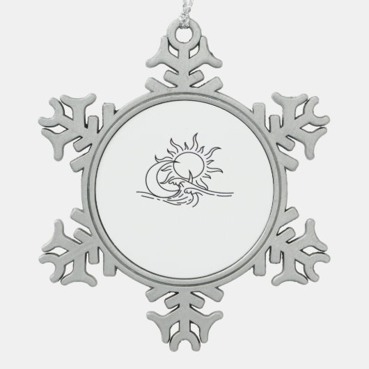 Ornement Flocon De Neige Whimsigoth Sun Sea Witchy (Devant)
