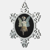 Ornement Flocon De Neige Whimsigoth Zombie Fairy Old Timey Gothique Moody A (Vue impression)