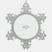 Ornement Flocon De Neige White Personalized – Your Logo & Text Here (Devant)