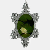 Ornement Flocon De Neige White Waterlily I Peaceful (Gauche)