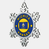 Ornement Flocon De Neige Wichita Kansas (Vue impression)