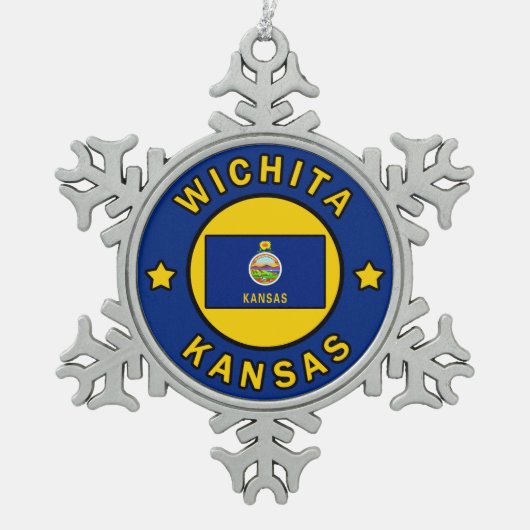Ornement Flocon De Neige Wichita Kansas (Devant)