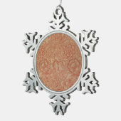 Ornement Flocon De Neige William Morris Fleur de pavot rose Floral (Vue impression)