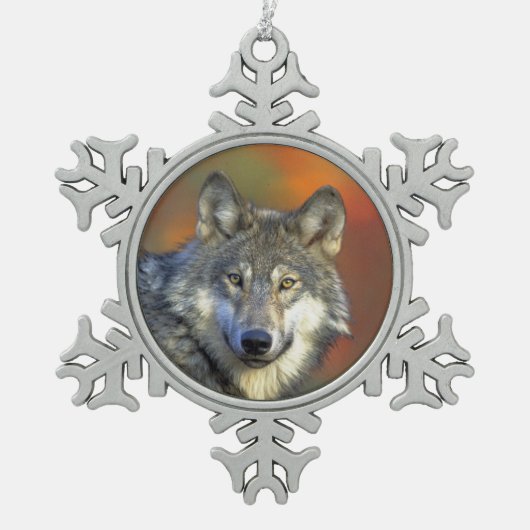 Ornement Flocon De Neige Wolf_2015_0301 (Devant)