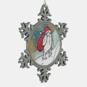 Ornement Flocon De Neige Yeti Père Noël (Gauche)