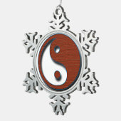 Ornement Flocon De Neige Yin Yang par Shirley Taylor (Vue impression)