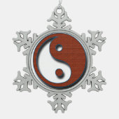 Ornement Flocon De Neige Yin Yang par Shirley Taylor (Devant)
