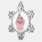 Ornement Flocon De Neige Yogourt glacé (Vue impression)