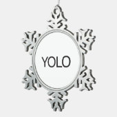ORNEMENT FLOCON DE NEIGE YOLO (Vue impression)