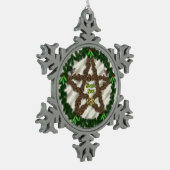 Ornement Flocon De Neige Yuletide Pentacle (Gauche)
