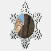 Ornement Flocon De Neige Zion's Weeping Rock au Zion National Park (Vue impression)