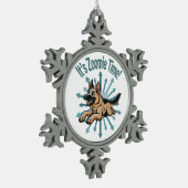 Ornement Flocon De Neige Zoomie Time German Shepherd (Gauche)