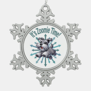 Ornement Flocon De Neige Zoomie Time Miniature Schnauzer