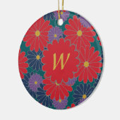 Ornement floral à automne scintillant (Gauche)