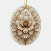 Ornement Floral Doré Élégant (Droite)