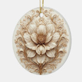 Ornement Floral Doré Élégant (Gauche)
