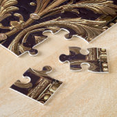Ornement Floral Doré Puzzle (Côté)