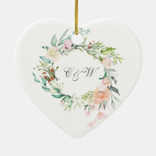 Ornement floral Mariage Anniversaire (Dos)