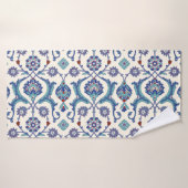 Ornement floral : Motif arabe traditionnel. (Serviette de bain)