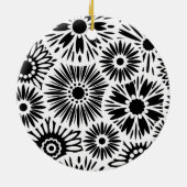 Ornement floral noir et blanc (Dos)