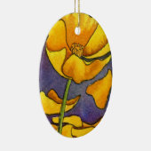 Ornement floral "Pavot jaune" (Droite)