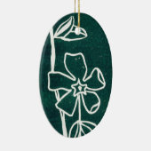 Ornement floral "Vinca verte" (Droite)