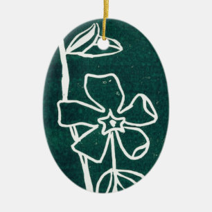 Ornement floral "Vinca verte"