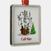 Ornement fol de Noël de radio-amateur de Chambre (Droite)